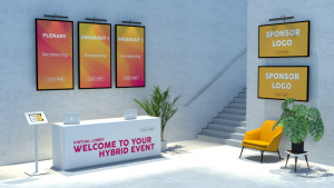 Mockup of a lobby template